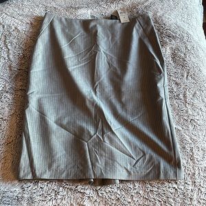 Women’s three-piece gray pinstripe Ann Taylor suit